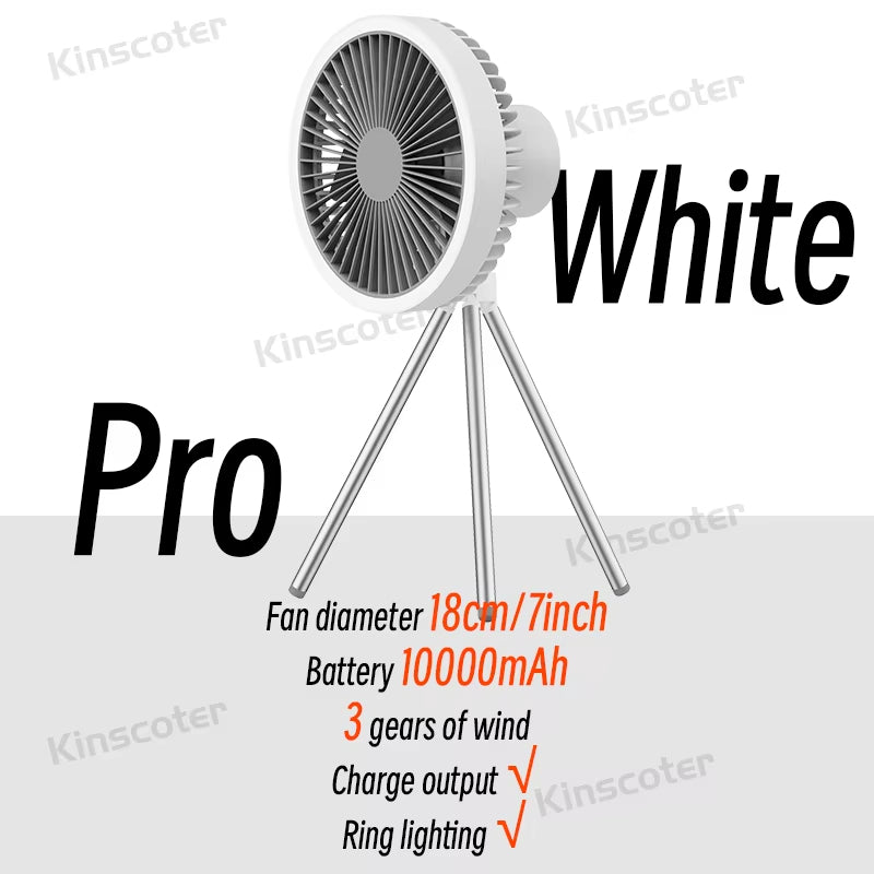 Wireless Ceiling Electric Fan with Power Bank LED Lighting