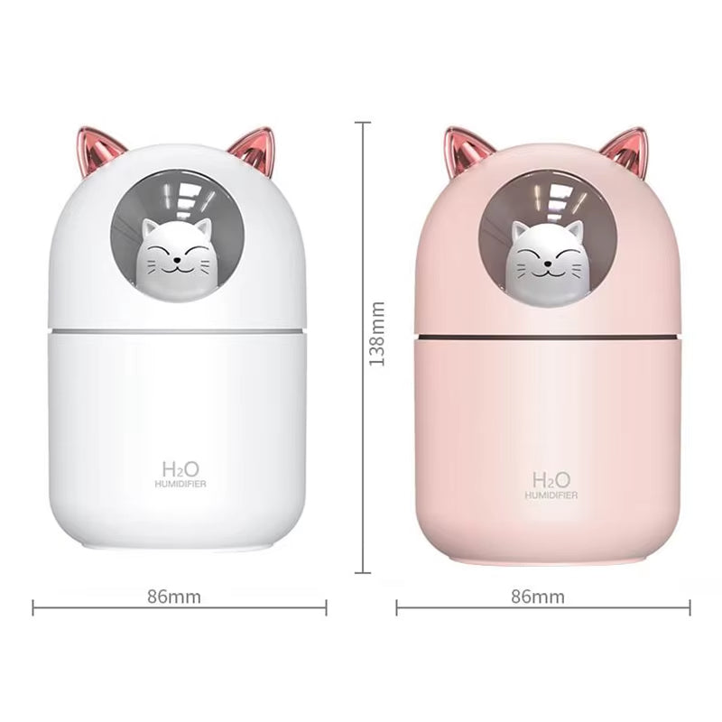 Air Humidifier Cute Cat Ultra-Silent USB Office Household