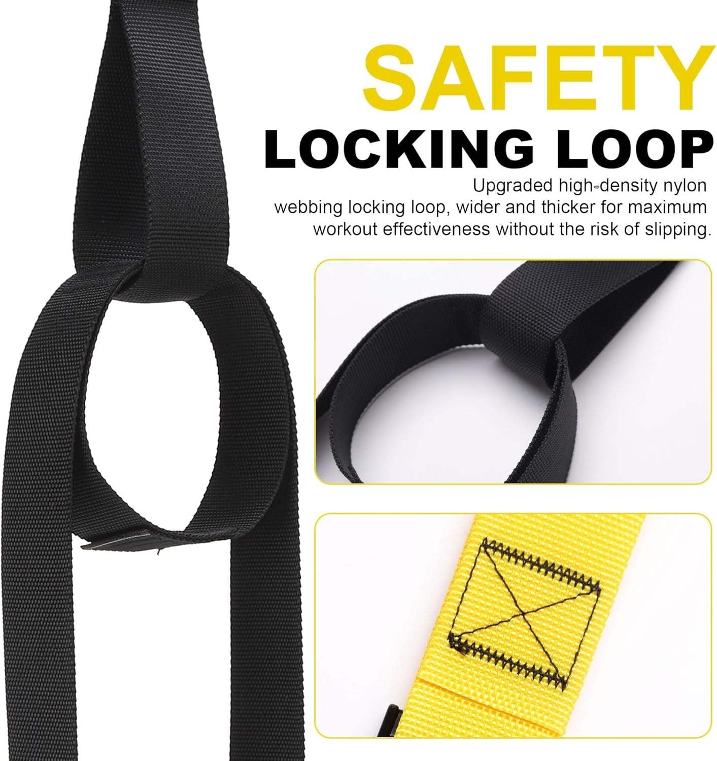 Full-Body Workout with Suspension Trainer Straps for Gym Equipment