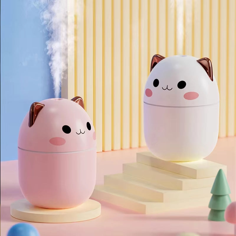 Air Humidifier Cute Cat Ultra-Silent USB Office Household