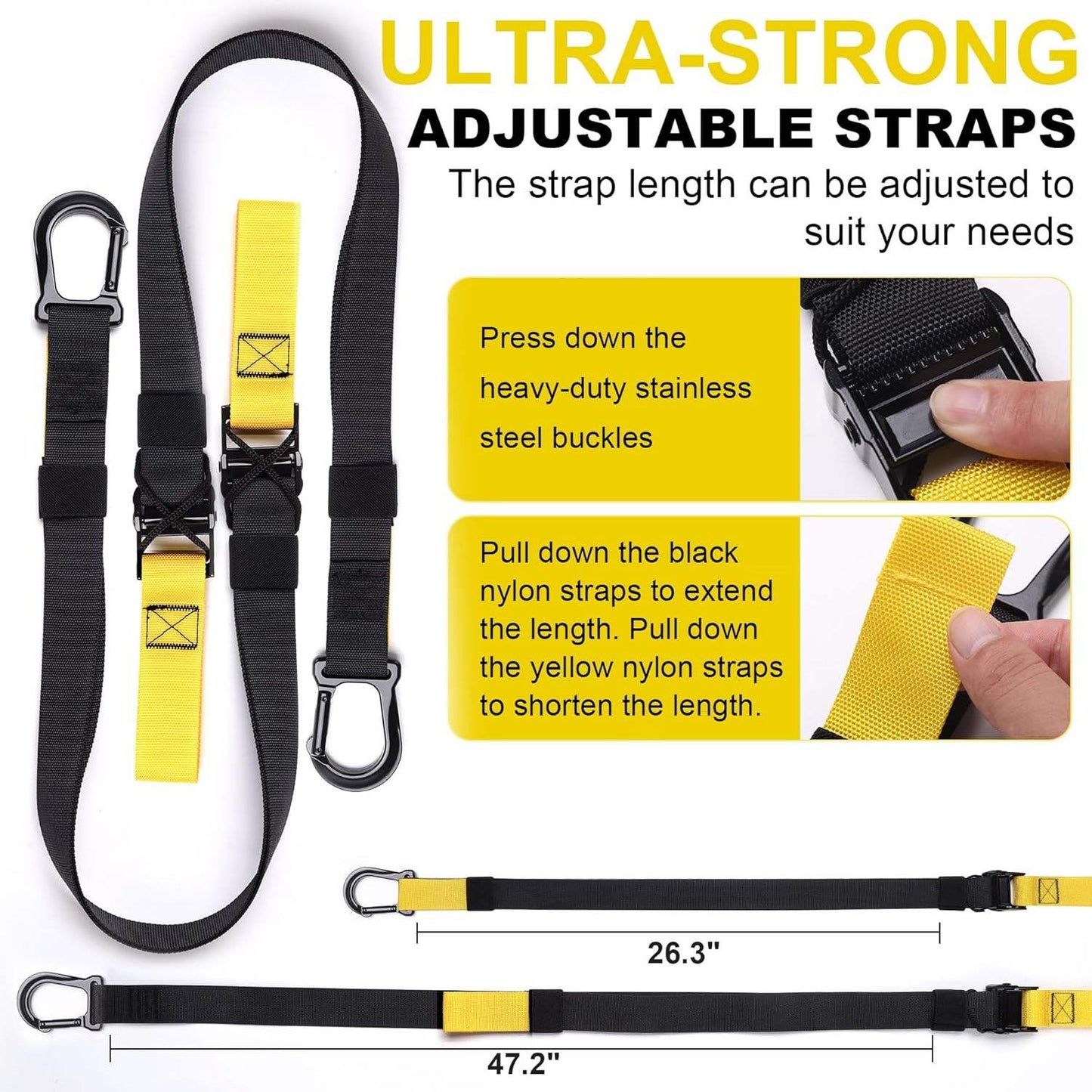 Full-Body Workout with Suspension Trainer Straps for Gym Equipment