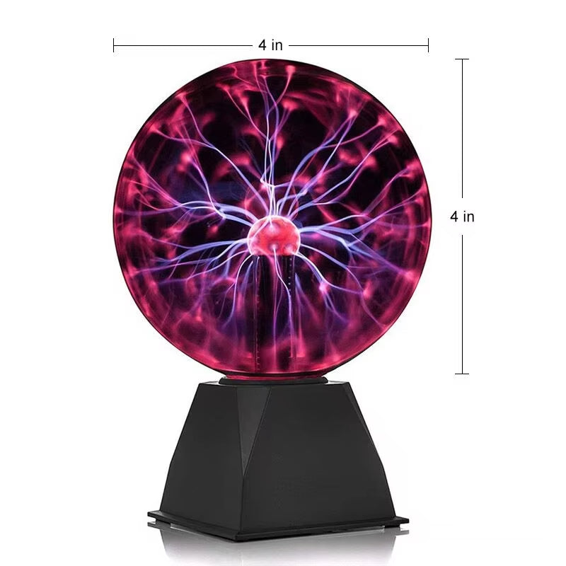 Touch control Glass Plasma Light Bedroom Decor Kids Gifts