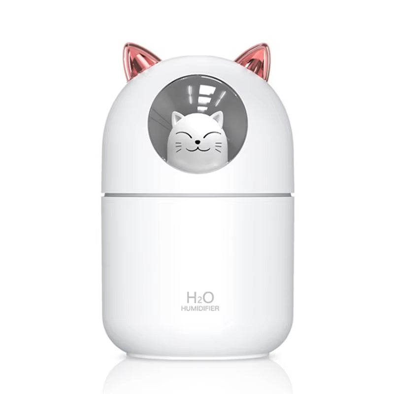 Air Humidifier Cute Cat Ultra-Silent USB Office Household